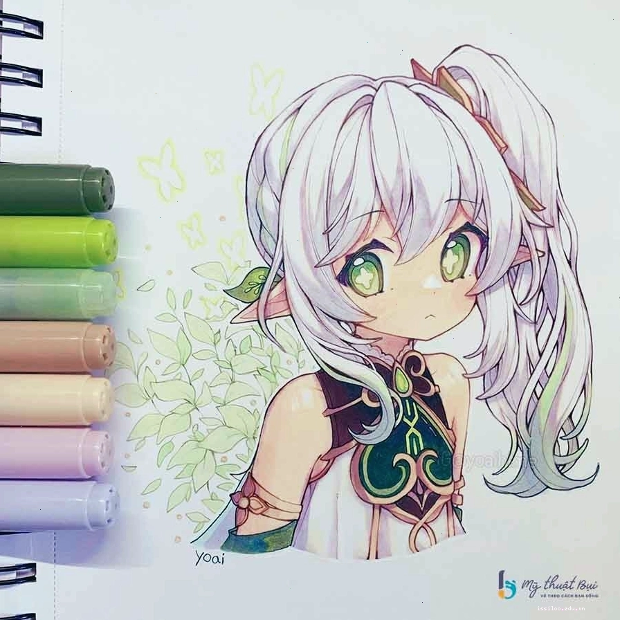 Hình ảnh nhân vật anime dễ vẽ cute, đơn giản