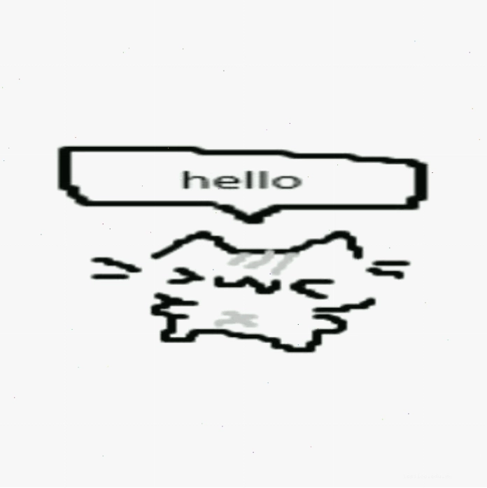 Hình meme hello đáng yêu với biểu cảm ngộ nghĩnh