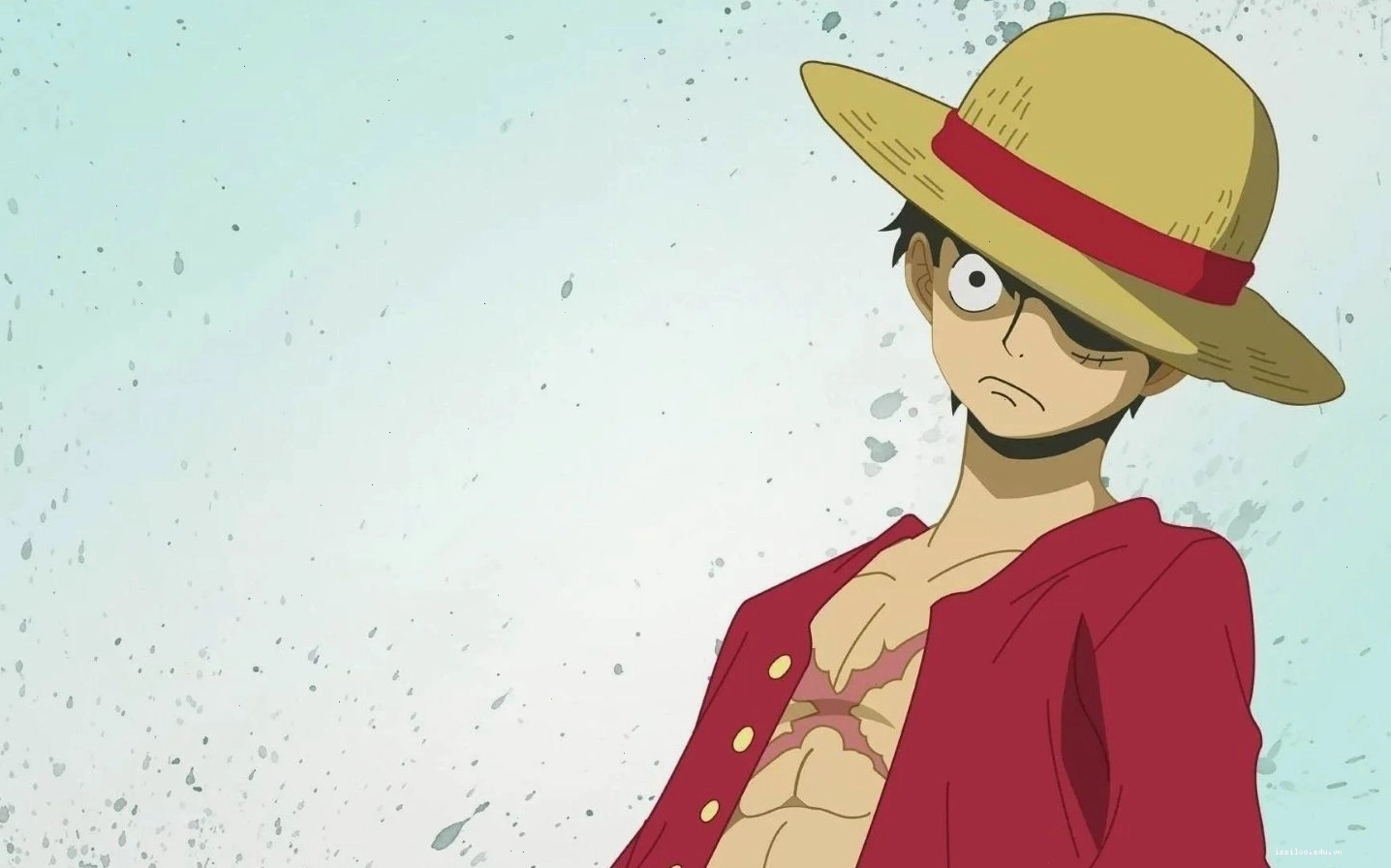 Hình nền anime Luffy nghiêm túc trong một trận chiến cam go
