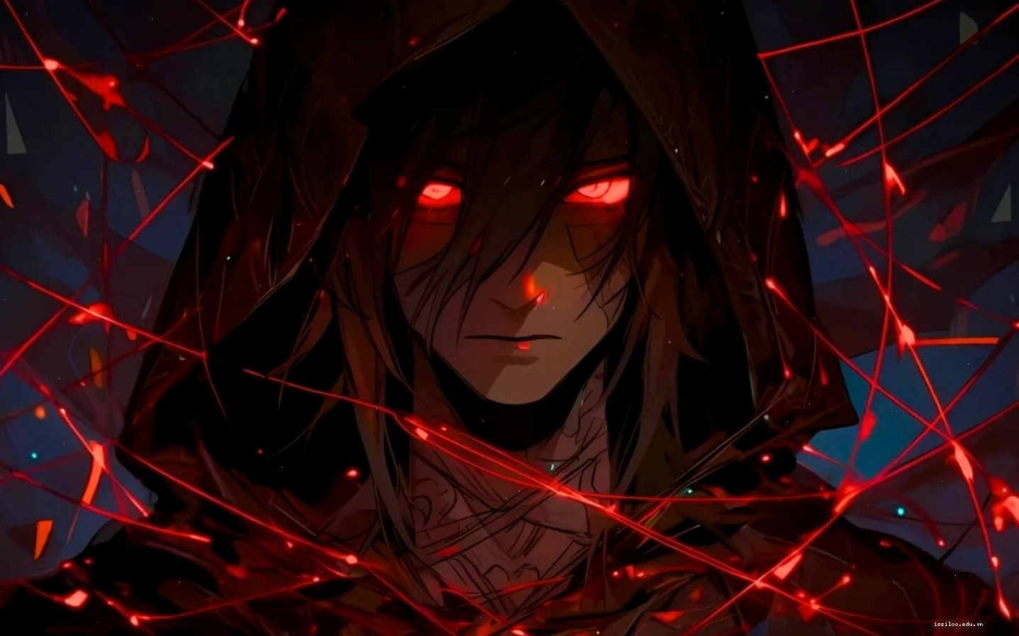 Hình nền anime ngầu, lạnh lùng với đôi mắt bí ẩn