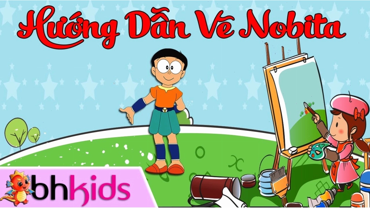 Hướng dẫn vẽ Nobita đơn giản