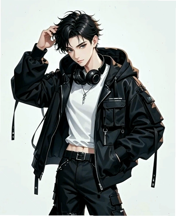 Không gian quán cà phê với nhân vật anime phong cách đường phố