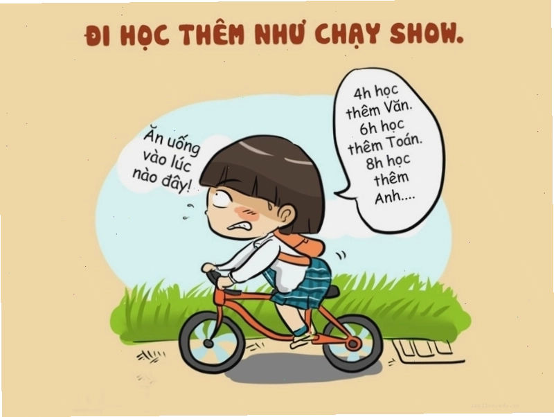Meme "đi học như chạy show" diễn tả sự bận rộn của việc học