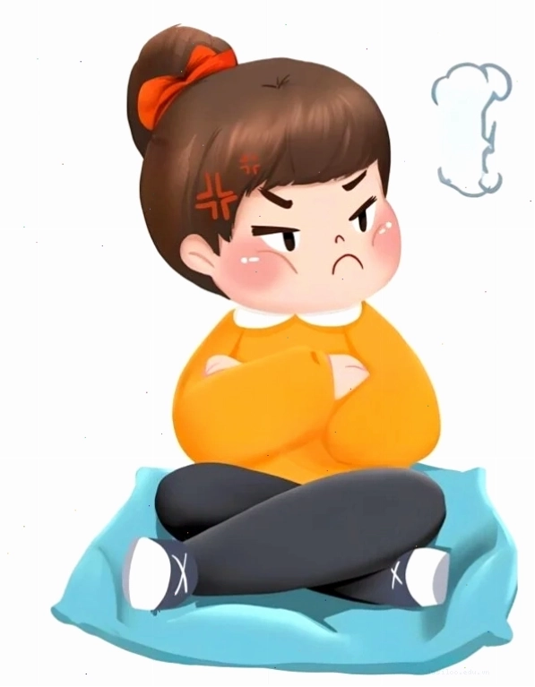 Meme dỗi cute thể hiện sự đói bụng