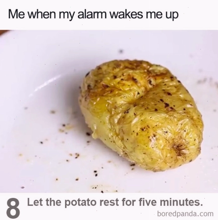 Meme khoai tây nướng buồn ngủ