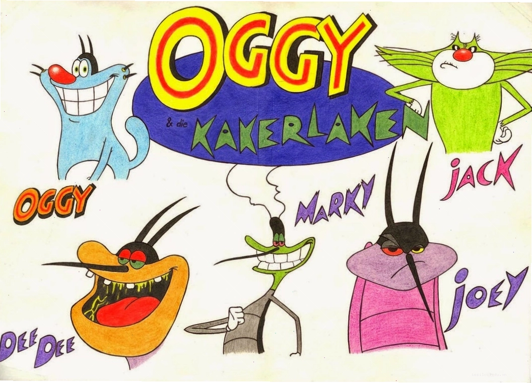 Mèo Oggy với vẻ mặt ngơ ngác đáng yêu