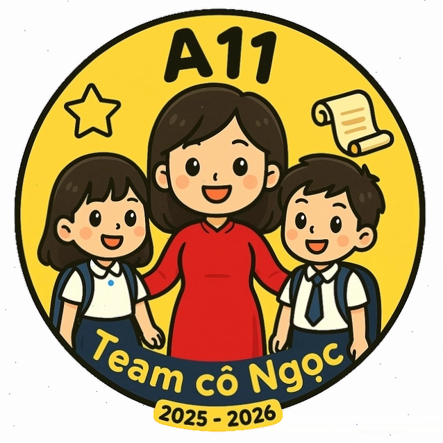 Một mẫu avatar lớp với hiệu ứng chữ nổi bật và màu sắc tươi sáng