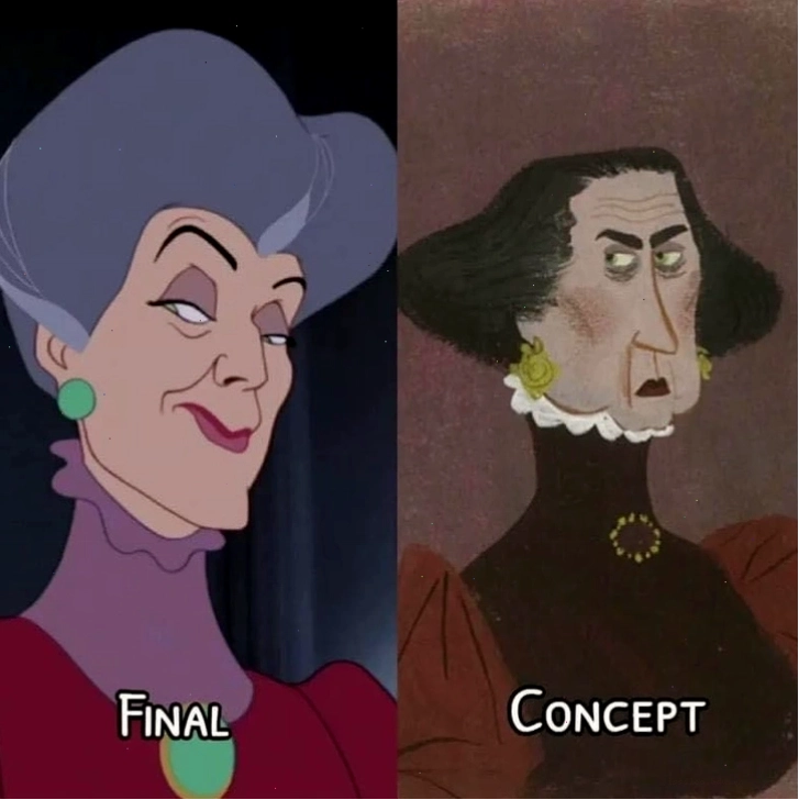 Mụ dì ghẻ Lady Tremaine nhìn Lọ Lem với ánh mắt căm ghét