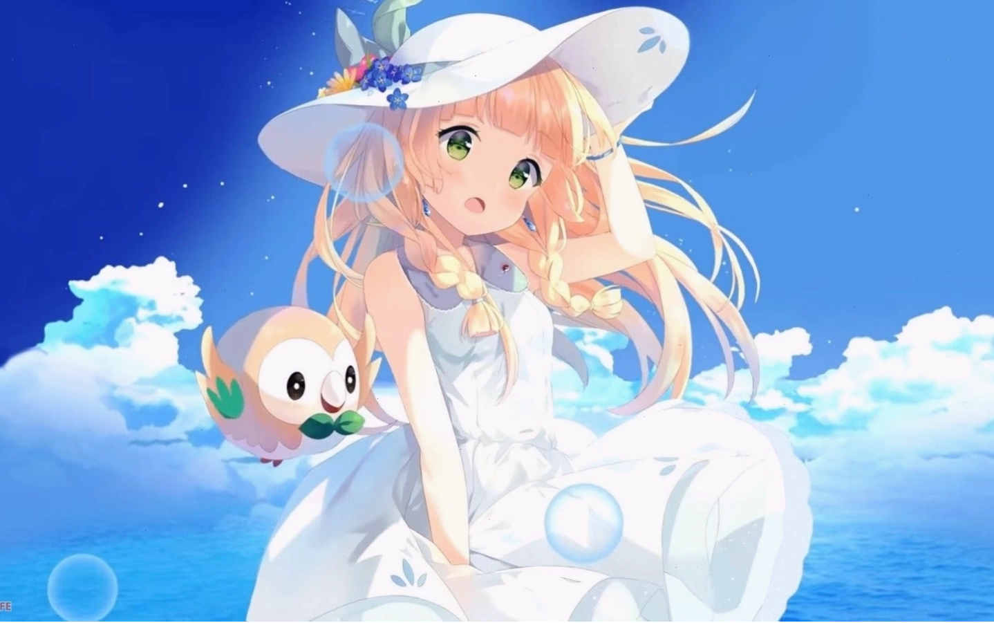Nhân vật anime nữ dễ thương trong trang phục hiện đại