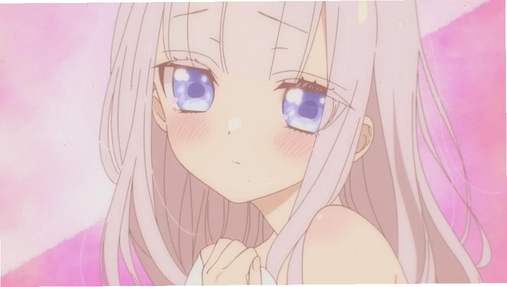 Nữ nhân vật anime nổi bật với mái tóc dài và đôi mắt cuốn hút
