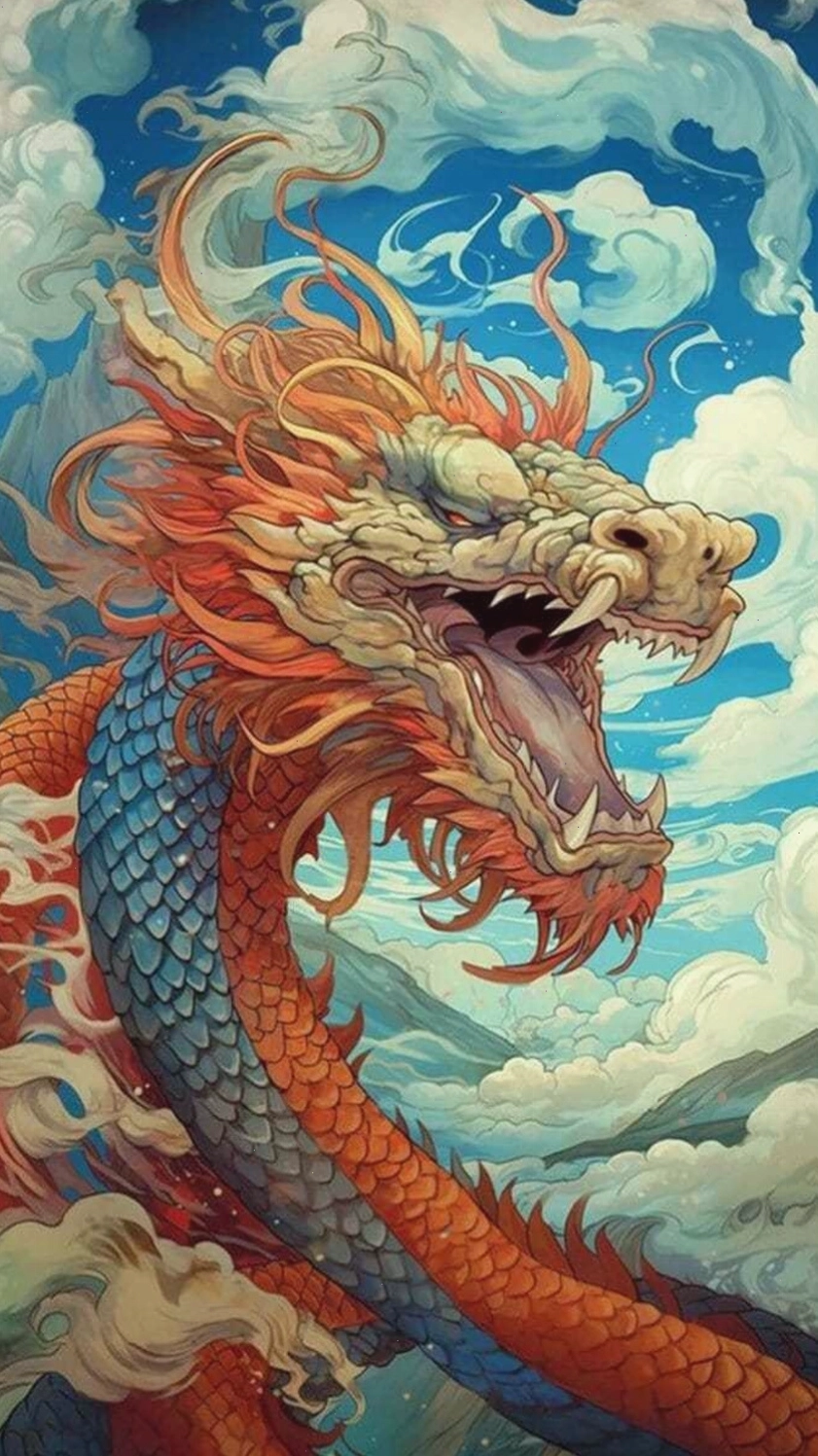 Rồng phun lửa rực cháy