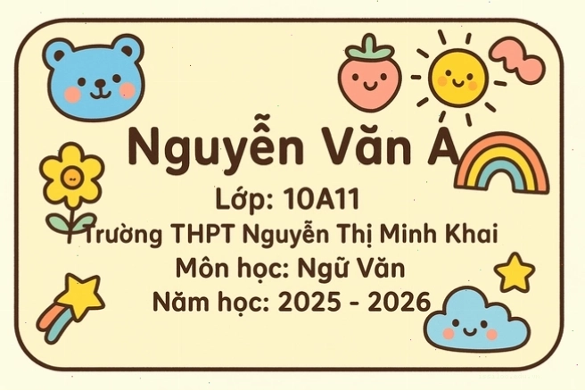 Sự đa dạng trong việc lựa chọn font chữ cho avatar lớp
