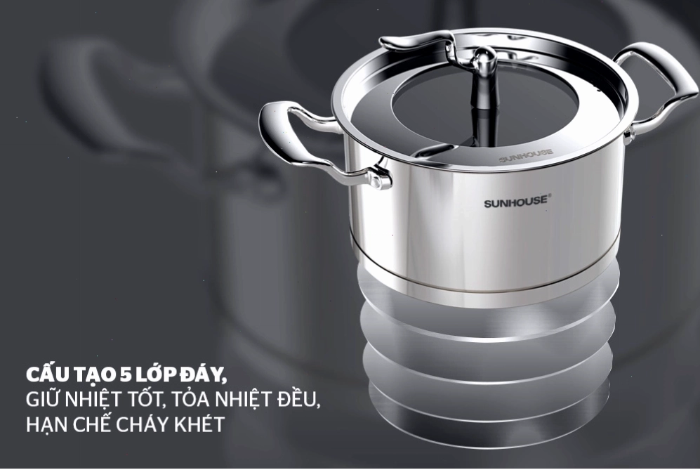 Sử dụng nồi từ chất lượng cao để bảo vệ mặt bếp