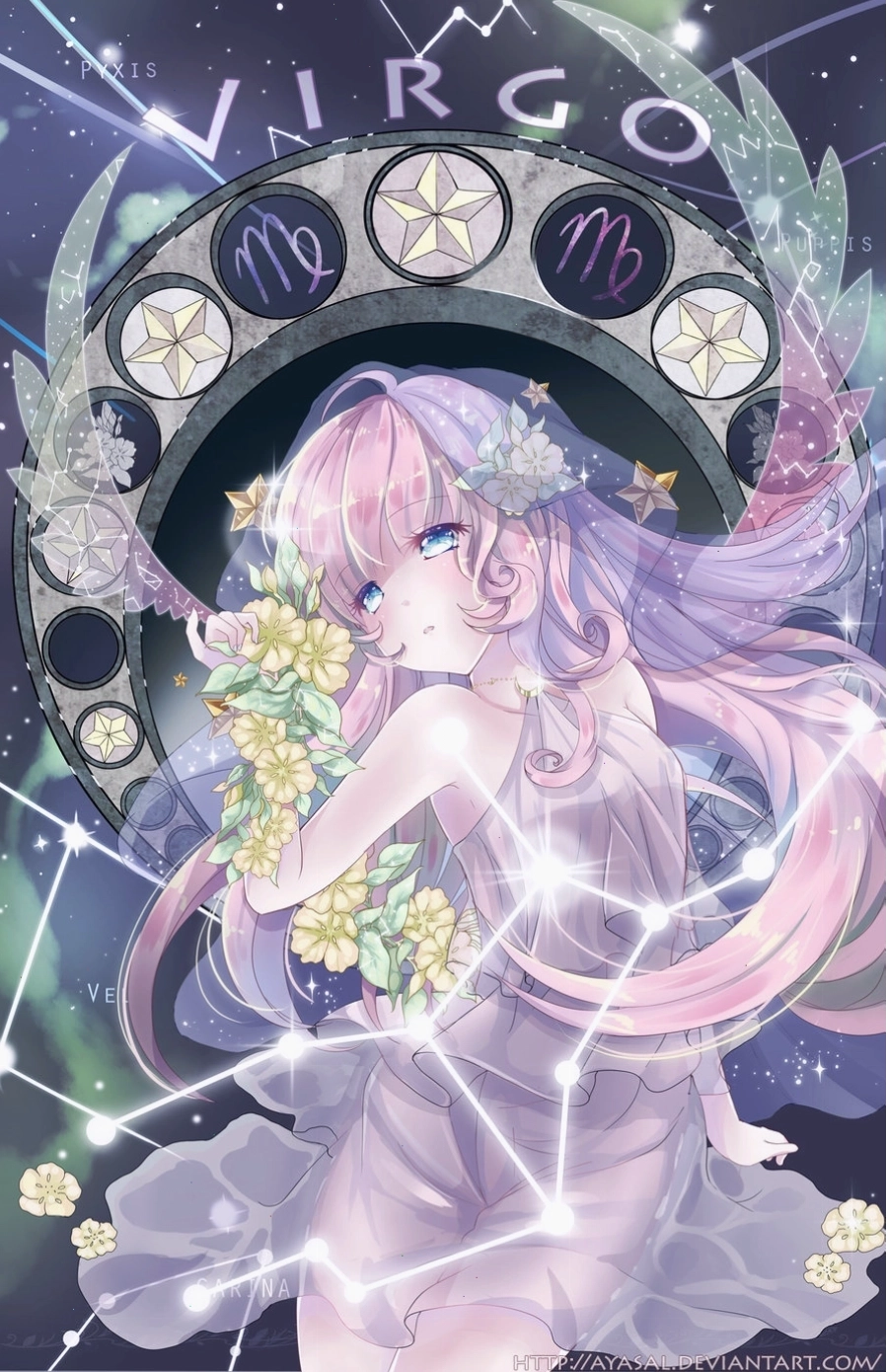 Thiên Bình nữ anime với vẻ đẹp hài hòa và phong thái thanh lịch