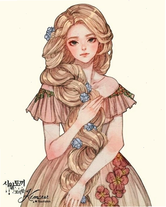 Vẽ công chúa anime đơn giản