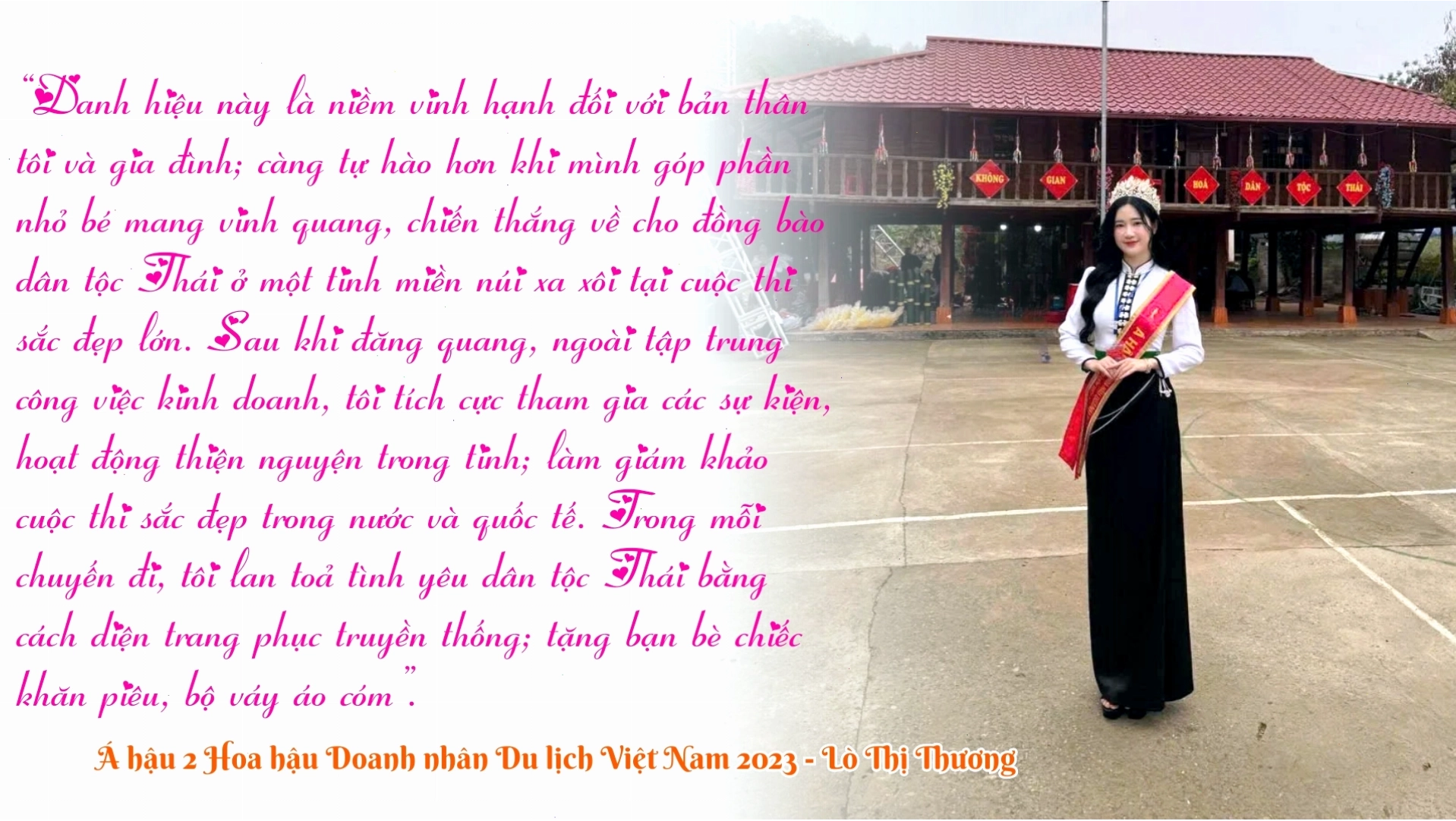 Vẻ đẹp trong trẻo của cô gái dân tộc Thái
