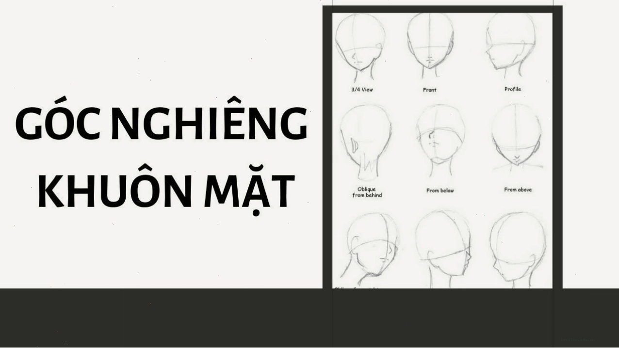 Vẽ khuôn mặt anime ở góc nghiêng