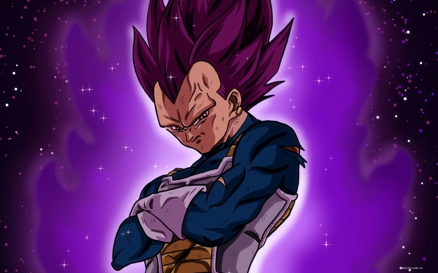 Vegeta trong trạng thái sức mạnh tối thượng, cực kỳ lạnh lùng