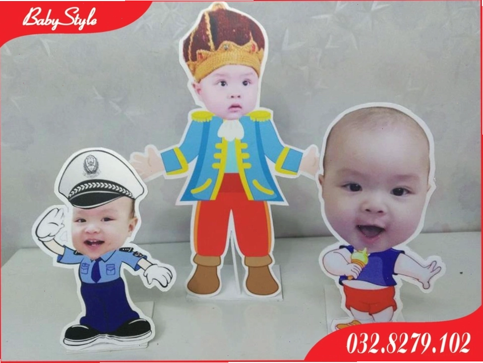 Mẫu hình chibi bé trai dễ thương và tinh nghịch
