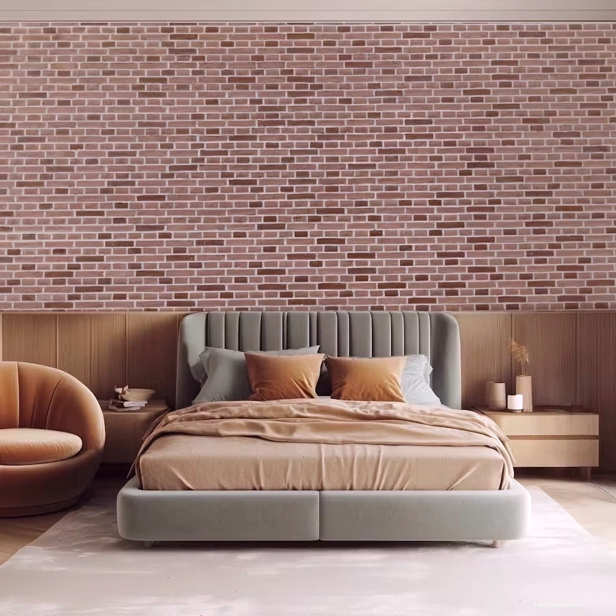 faux brick wallpaper for industrial loft style