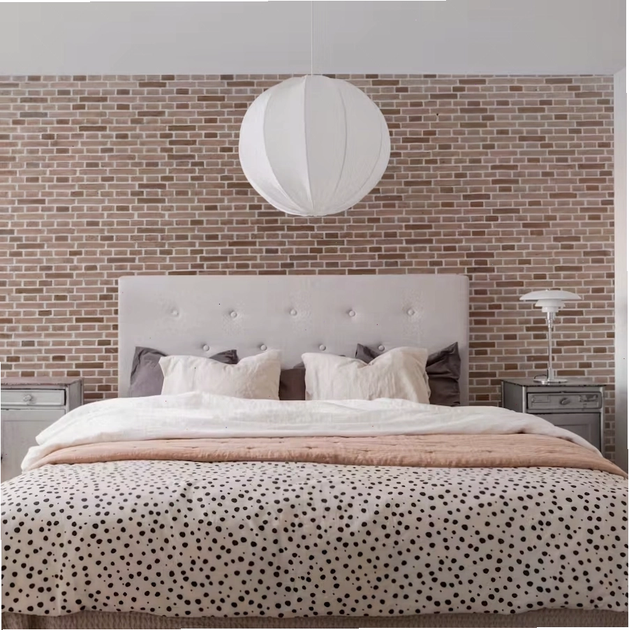 faux brick wallpaper for industrial loft style