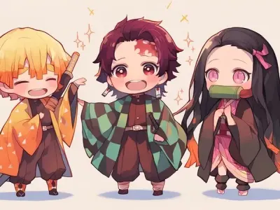Demon Slayer Chibi đẳng cấp và sức mạnh hơi thở bùng nổ