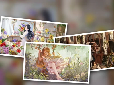 Anime girl florist art gallery trends for a serene aesthetic in 2026